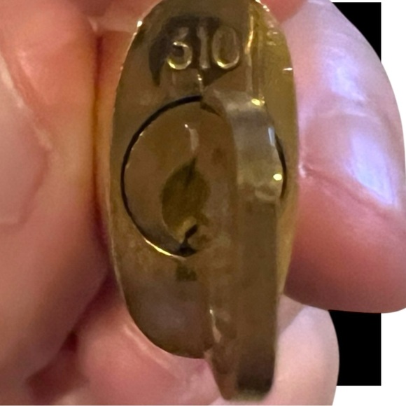 Louis Vuitton Gold Tone Lock with Key No. 310 - Picture 4 of 4